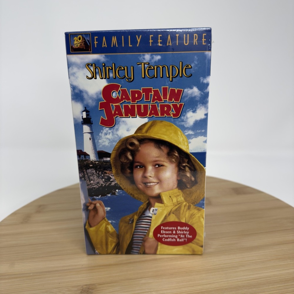 Vintage Shirley Temple Captain January VHS 1936 Sealed 20th Century Fox